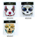 Festival Beautiful Body Art Makeup Halloween Costume Skull Face Stickers 3D Crystal Tattoo Adhesive Face Jewelry